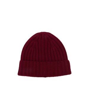 BEYOU Ribbed Knit Beanie Hat Women BORDEAUX Caps & Hats